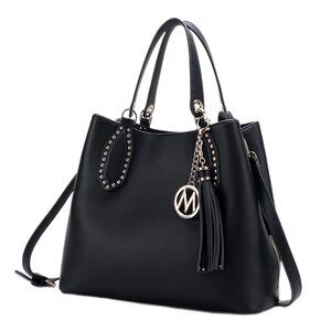 4810 Hobo Bag , Vegan Leather Tassel Shoulder Bag Handbag Purse, Double